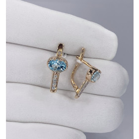 Сережки из красного золота 585*